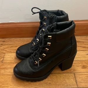 Black Heeled Boots